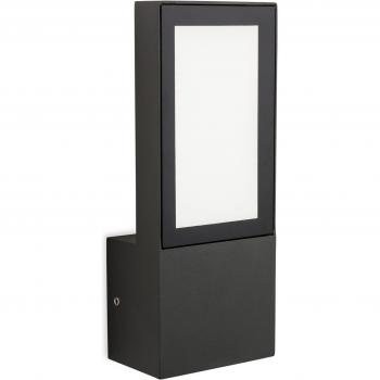 Aplique moderno Gamay Grafito 2 Cm - Aplique de exterior LED integrado, color grafito, con clasificación IP65