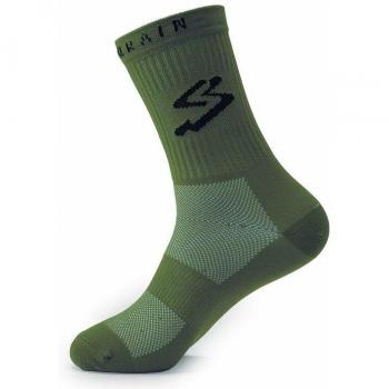 Calcetín de ciclismo unisex Spiuk All Terrain largo verde oliva L