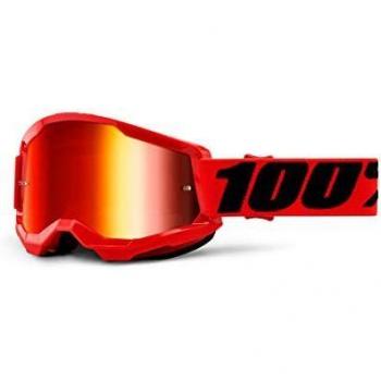 100 Percent STRATA 2 Goggle Mirror Red Lens, Adultos Unisex, Rojo, ESTANDAR