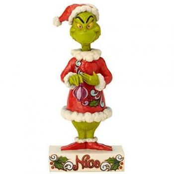 Dr. Seuss The Grinch TwoSided Naughty Nice Figurine