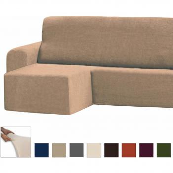 Eiffel Textile Adaptable Lavable Funda Brazo Derecha, Poliéster, Beige, Chaise Longue Corto Izquierda