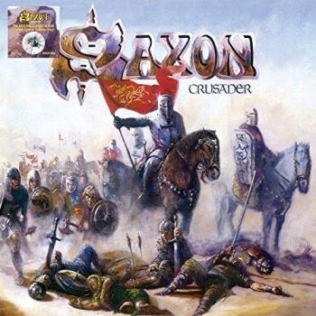 Saxon Crusader White Blue & Black Vinyl Sealed 2018 UK vinyl LP BMGCAT184LP