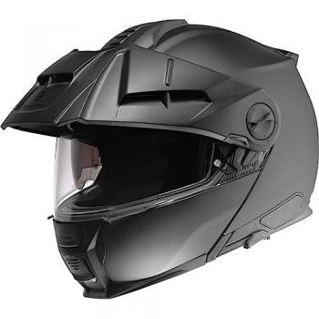 Schuberth E2 Casco Modular Adventure Homologación P/J - Seguridad Confort Personalizable Negro (Black Matt, XS 53)