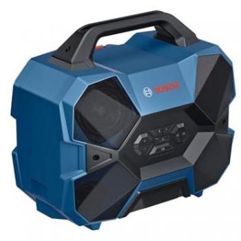 Bosch GPB 18V-6 C Profesional - Altavoz Bluetooth Portátil con Batería, Resistencia IP54 y Conexión USB-C