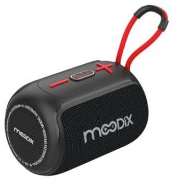 Altavoz Bluetooth Portátil Moodix 5W Negro IPX6 con ranura para microSD