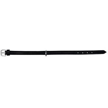 Trixie Collar Activo de Piel Negro, Tamaño 31-37cm x 16mm