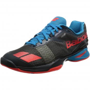 Babolat Hombres? s Jet All Court – Zapatillas de tenis, Grey/Blue/Red, UK 7