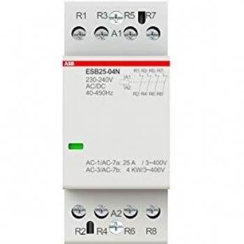 Contactor ABB ESB25-04N-06, 4 polos, 4 NC, 25 A, bobina 230 → 240 V, potencia de 17,3 kW