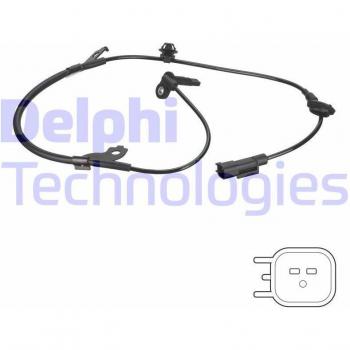 Sensor de ABS DELPHI SS20437, tipo: sensor de velocidad de la rueda, características: compatible con sistemas de frenos antibloqueo (ABS), alta precisión en la medición de velocidad, diseño duradero y resistente a condiciones