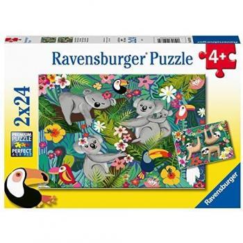 Puzzle Doble 2x24 Piezas Koala y Perezoso