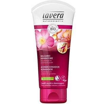 Lavera Acondicionador Reparador - Rosa biológica & proteínas de guisante - vegano - cosméticos naturales 100% certificados - cuidado del cabello - 4 Recipientes de 200 ml