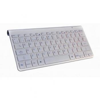 L-Link LL-KB-6110 - Teclado con Bluetooth, Color Blanco y Plata…