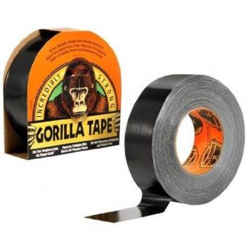 Cinta Multiuso Americana Gorilla Tape Negra 48mm x 32m (Juego de 6 Uds.)