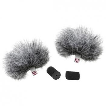 Rycote Grey Lavalier Windjammer - Pair of Microphone Windscreens