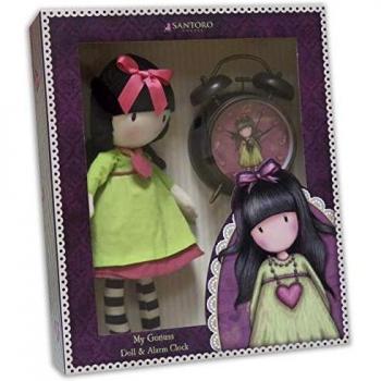 Gorjuss CK-01V-G Set de Regalo Muñeca y Despertador Heartfelt