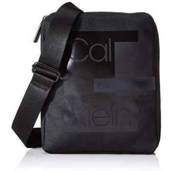 Calvin Klein - Layered Cnvrtbl Flat Crossover, Shoppers y bolsos de hombro Hombre, Negro
