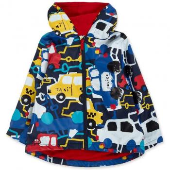 Gabardina de bebé niño Tuc Tuc estampada con capucha Road To Adventure