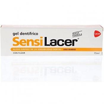 Sensilacer Dental Gel 75ml - Gel dentífrico, 75 ml, formulado para la protección y cuidado de los dientes y encías, ayuda a combatir la placa bacteriana, contiene flúor para fortalecer el esmalte