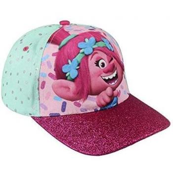 Cerdá Premium Trolls Poppy Gorra de Tenis, Color Azul, 52-58 cm