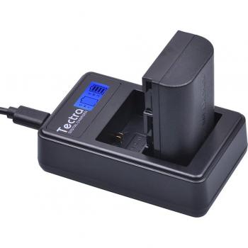 Paquete de 3 Baterías Li-Ion 2650mAh LP-E6 + Cargador Doble LCD para Canon EOS 5DS, 5D Mark II III, 6D, 7D, 60