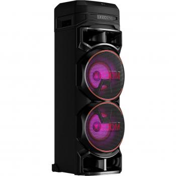 LG XBOOM RNC9 Torre de Sonido 1000W con Karaoke, DAB+, Bluetooth, USB, Diseño en Color Negro