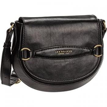 The Bridge Bettina Black Leather Crossbody Handbag - One Size