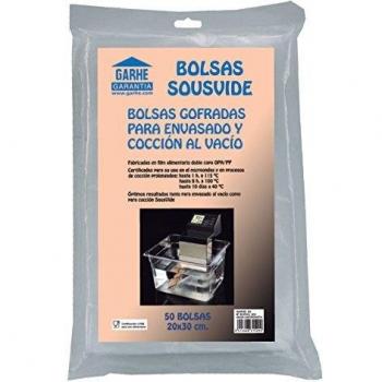 50 Bolsas gofradas para coccion y envasado al vacio 30x40