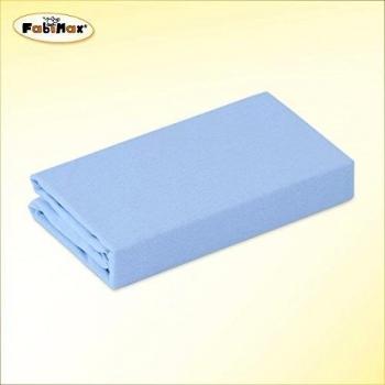 fabimax 2675 sábana bajera ajustable para cama infantil, 70 x 140 cm, color azul