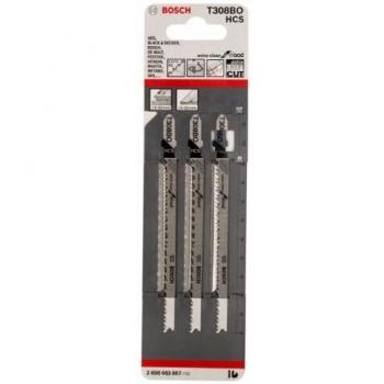 Bosch 2 608 663 867 - Hoja de sierra de calar T 308 BO - Extraclean for Wood