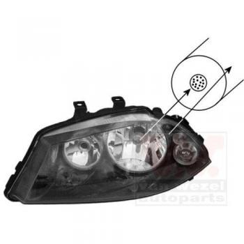 Faro delantero derecho H7+H3 para Seat Ibiza 2006-2007 Van Wezel 4917966V