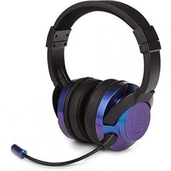 Power A - Auriculares Fusion azul metalizado Nebula con micrófono desmontable para cualquier dispositivo movil con entrada jack de 3.5 mm