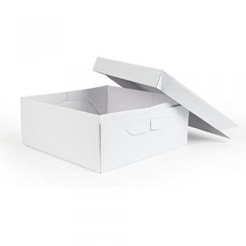 WHITE CAKE BOX  –  12″