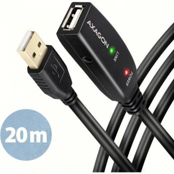 Cable Extensión USB 2.0 Activo AXAGON ADR-220 A-M a A-F - 20m