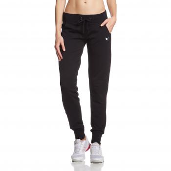 Erima Women's Elastic Sweatpants with Cuffs - Black