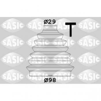 Fuelle de árbol de transmisión SASIC CV-joint boot 2933983, juego completo con alta resistencia a la abrasión, fabricado en material flexible y duradero, diseñado para garantizar un sellado óptimo y prevenir la entrada de suc