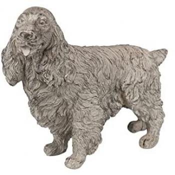 Figura Decorativa Perro de Resina 31x12x24 cm - Diseño Moderno para Decoración del Hogar