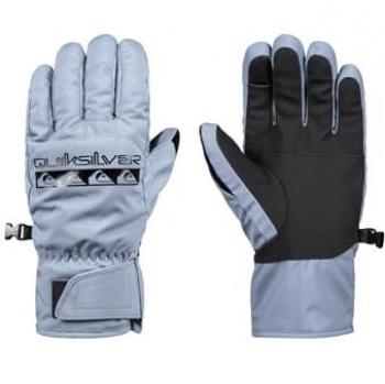 Quiksilver Guantes Cross para hombre, guantes de clima frío, color Flint Stone, tamaño estándar