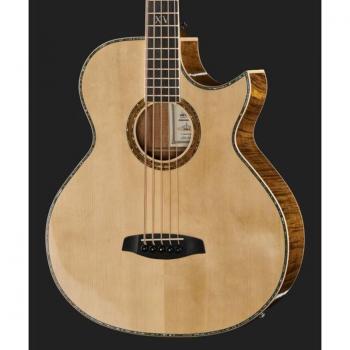 Ortega Guitars KTSM-5 Signature Series 5-String AE Bass Guitar, Natural
