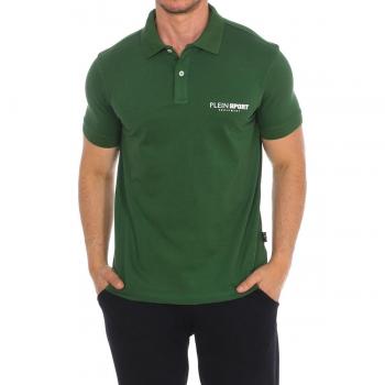 Plein Sport Pips500 Mens Short Sleeve Polo - Green - Size Medium