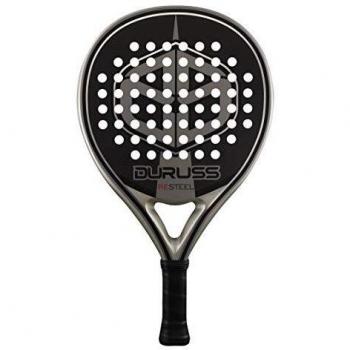 Duruss Profesional ReSteel Pala de Pádel, Adultos Unisex, Black/Metal, Talla Única