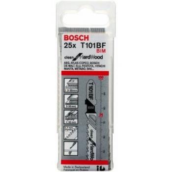 Hoja de Sierra de Calar Bosch T 101 BF Clean para Madera Dura y Materiales Abrasivos