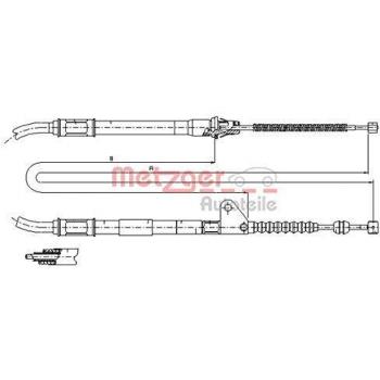 Cable de freno de estacionamiento METZGER 17.1414