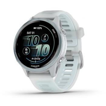 Garmin Forerunner 570 Advanced GPS Running Smartwatch 42mm Cloud Blue/Whitestone with AMOLED Display
