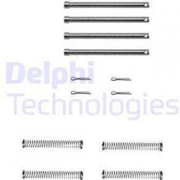 Kit de accesorios, pastillas de freno de disco DELPHI LX0097
