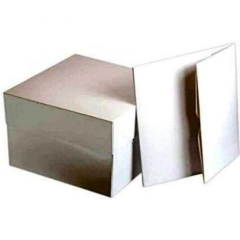 Caja para Tarta PastKolor 30 x 30 x 15 cm - Blanca de Cartón Resistente y Fácil Montaje