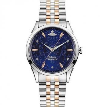 Vivienne Westwood The Wallace Ladies Quartz Watch with Blue Stone Set Dial & Two Tone Stainless Steel Bracelet