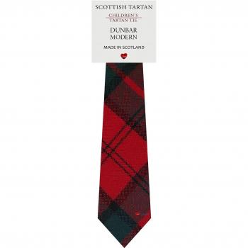 Boys All Wool Tie Woven Scotland - Dunbar Modern Tartan