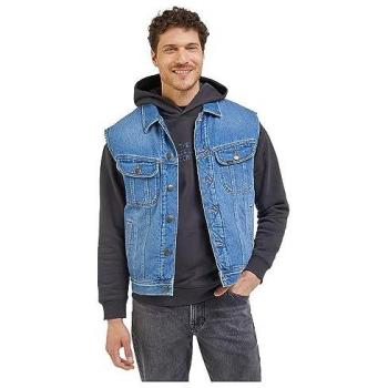 Lee Chaleco Vaquero de Hombre Azul, Chaqueta Rider Vest, Talla S