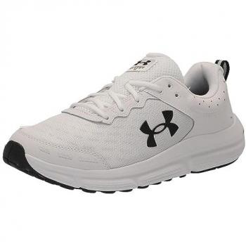 Under Armour Charged Assert 10 Men's White Running Shoes Size 11.5 M
