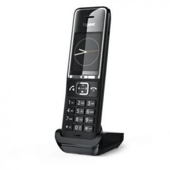 Teléfono Fijo Gigaset COMFORT 550 DECT Identificador de llamadas Negro, Cromo